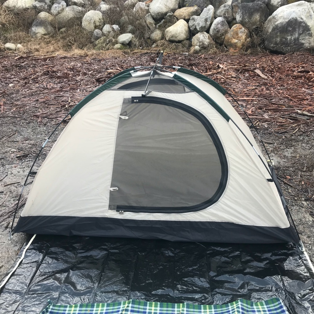 テント購入しました。フットプリント付き　マウンテン25 Mountain 25 美品。BUNDOK ツーリング テント BDK-18 | another day 